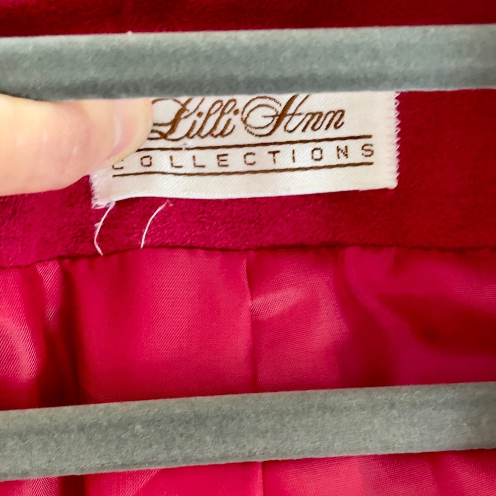 Hot Pink ultra suede Lilli Ann jacket - Picture 10 of 13